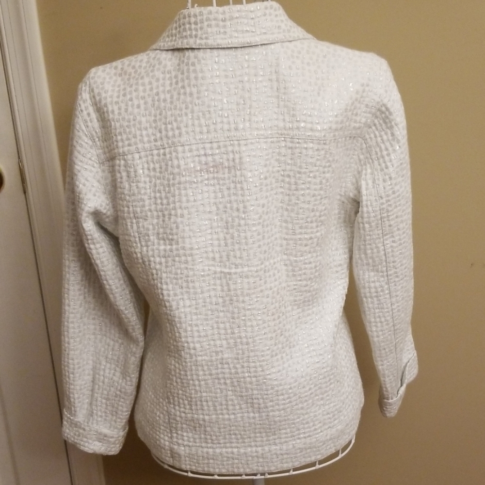 Fabulous white and silver jacket - Picture 4 of 6